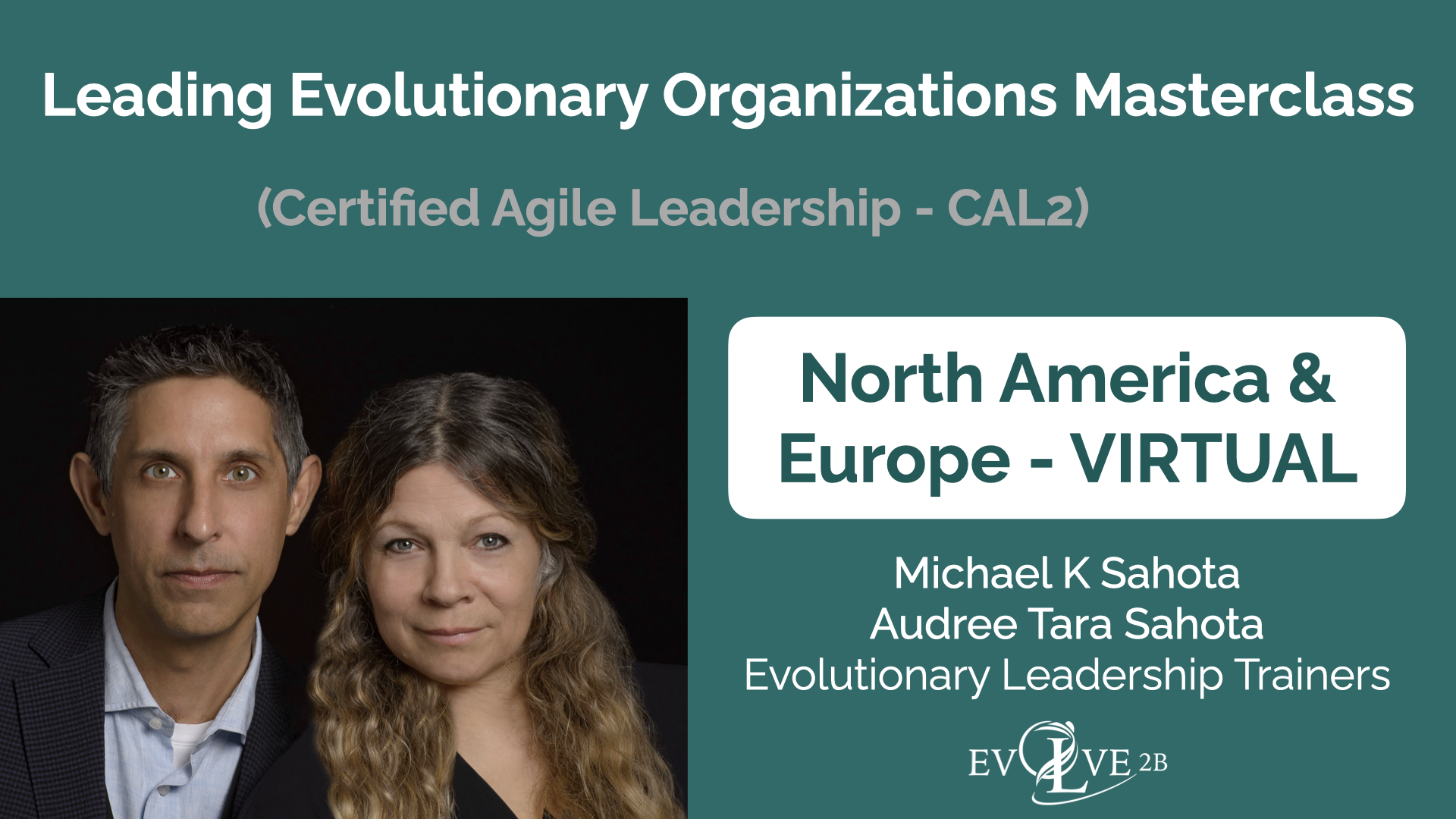 Leading Evolutionary Organizations Masterclass (CAL2) - VIRTUAL - North America & Europe